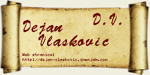 Dejan Vlašković vizit kartica